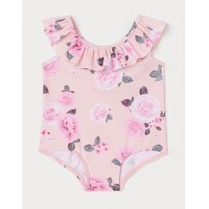 H&M ruffle floral print swimsuit